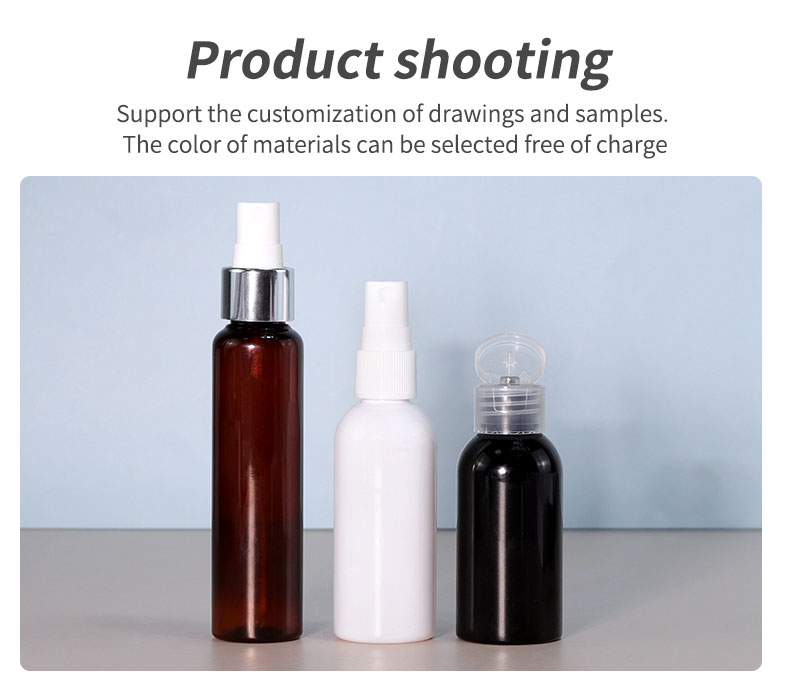 50ml 60ml Frosted PET Bottles White Serum Dropper Bottle For Packaging
