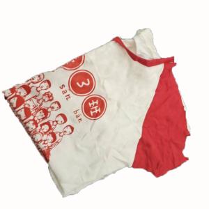 China White Printed T-Shirt 40kg 50cm Cotton Wiping Rags wholesale