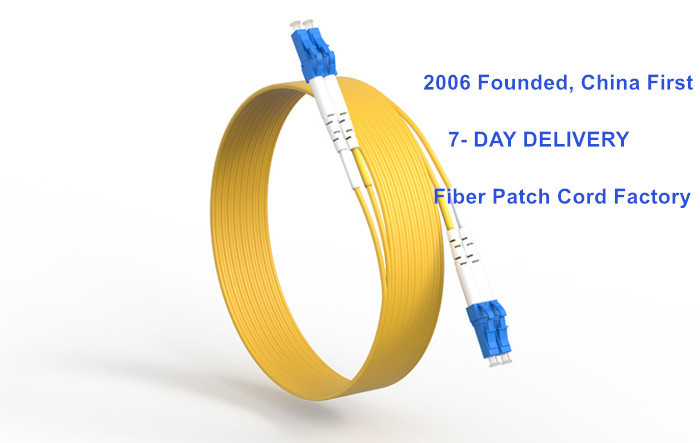Uniboot 3.0mm LC To LC OS2 Singlemode Fiber Optic Patch Cable OFNR