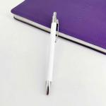 Wholesale Advertising Press Logo Ball Pen 1.0mm Colorful Retractable Ballpoint