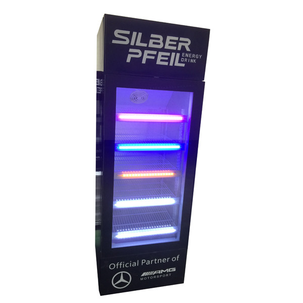 190L retro slim cooler Pepsi beverage cooler / upright display refrigerator showcase SC190B