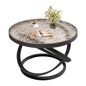 China ISO9001 Toughened Glass Table Italian Minimalism Tempered Glass Side Table wholesale