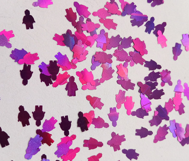 Polyester Logo Puzzle Glitter Shape The Essential Product for Other Holiday Supplies