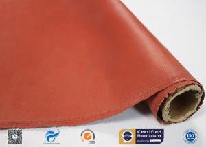 China Red Silicone Coated High Silica Fiberglass Fabric Insulation Materials wholesale
