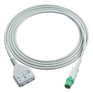 China Drager ECG Trunk Cable Dinstyle 3lead Leadwires Cable 1.30M wholesale