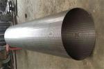 304 304L 316 Stainless Steel Wedge Wire Screen / Strainer Pipe Of Tube Well