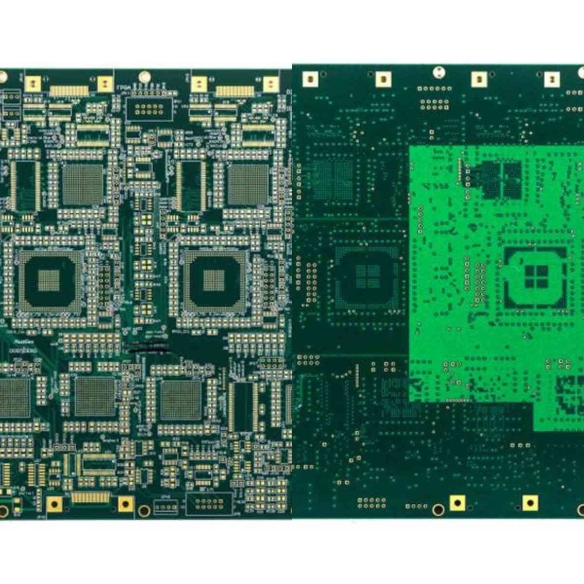 ISO9001 Green Solder Mask HDI PCB Board 1.6mm 6L For Smartphones