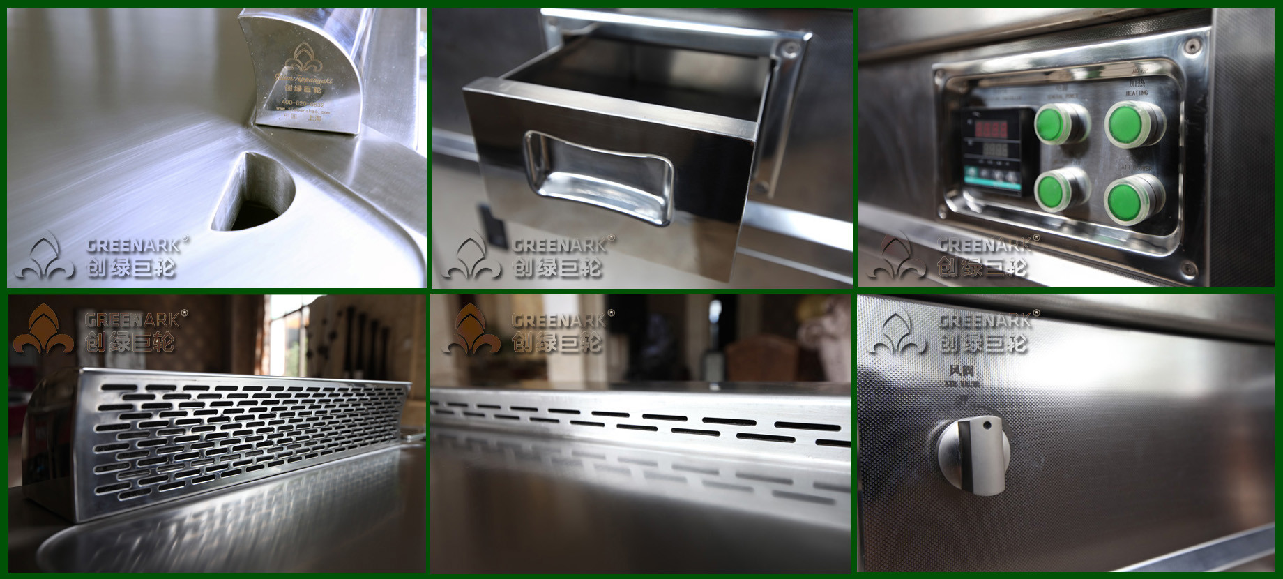 Exhaust Purifier 8 Seat Teppanyaki Grill Table Japanese Restaurant Grill Table