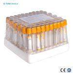 Gel & Clot Activator Additives Blood Collection Tube Yellow Color