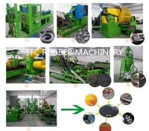 China High Output Tyre Rubber Powder Making Machine No Sewage wholesale