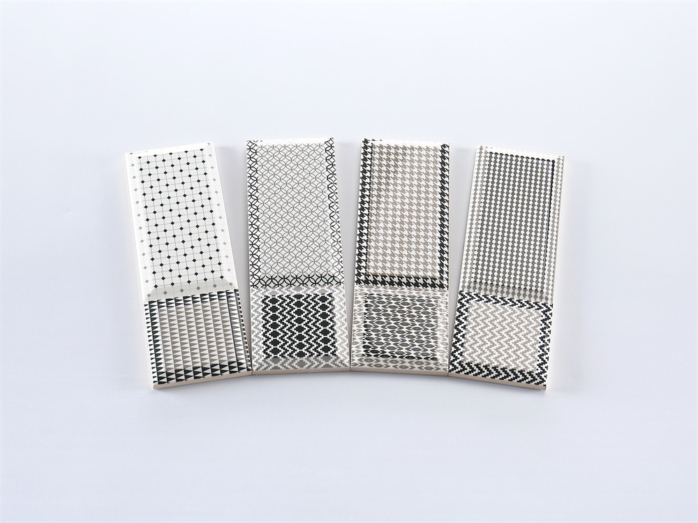 Enticing, Glossy Mixed Paking Indoor Decor Wall Tiles 10x30cm For Bathroom And Kitchen, ISO9001 Certified