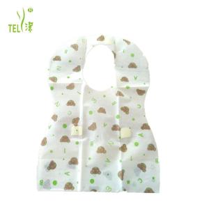 China Customized Laminated Disposable Baby Bibs 1 Ply Paper PE Film wholesale