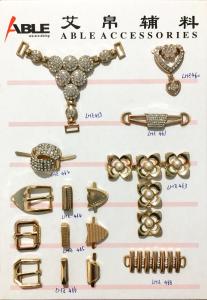 China Gold Color Horse Metal Shoe Buckles For Shoe Accessories , Long - Life wholesale