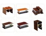 Recyclable 6061 T6 Wood Grain Aluminum Extrusion