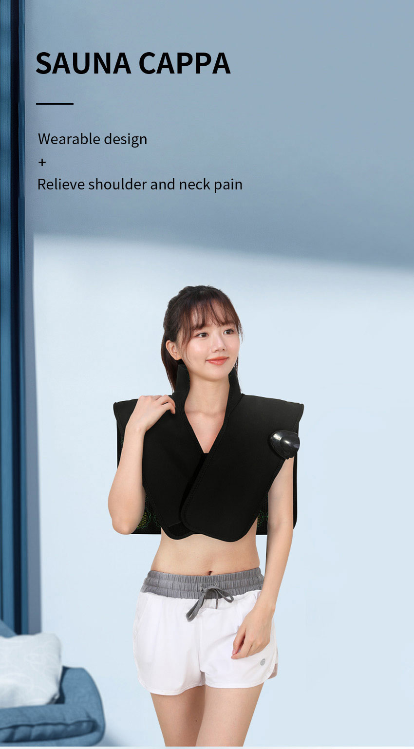 Carbon Fiber Heating Wire Handheld Infrared Neck And Shoulder Heating Pad PEMF Therapy