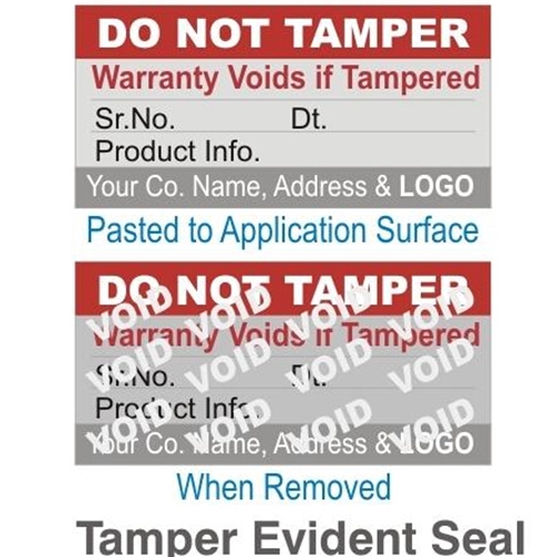 Custom Design Security Label Seal Void Label Sticker Anti-counterfeit Self Adhesive Tamper Evident Void Sticker