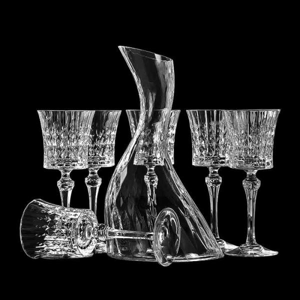 Wholesale Wine Decanter Hand-Blown Lead-Free Crystal & Aerator | 750ml Bulk Carafe for Distributors