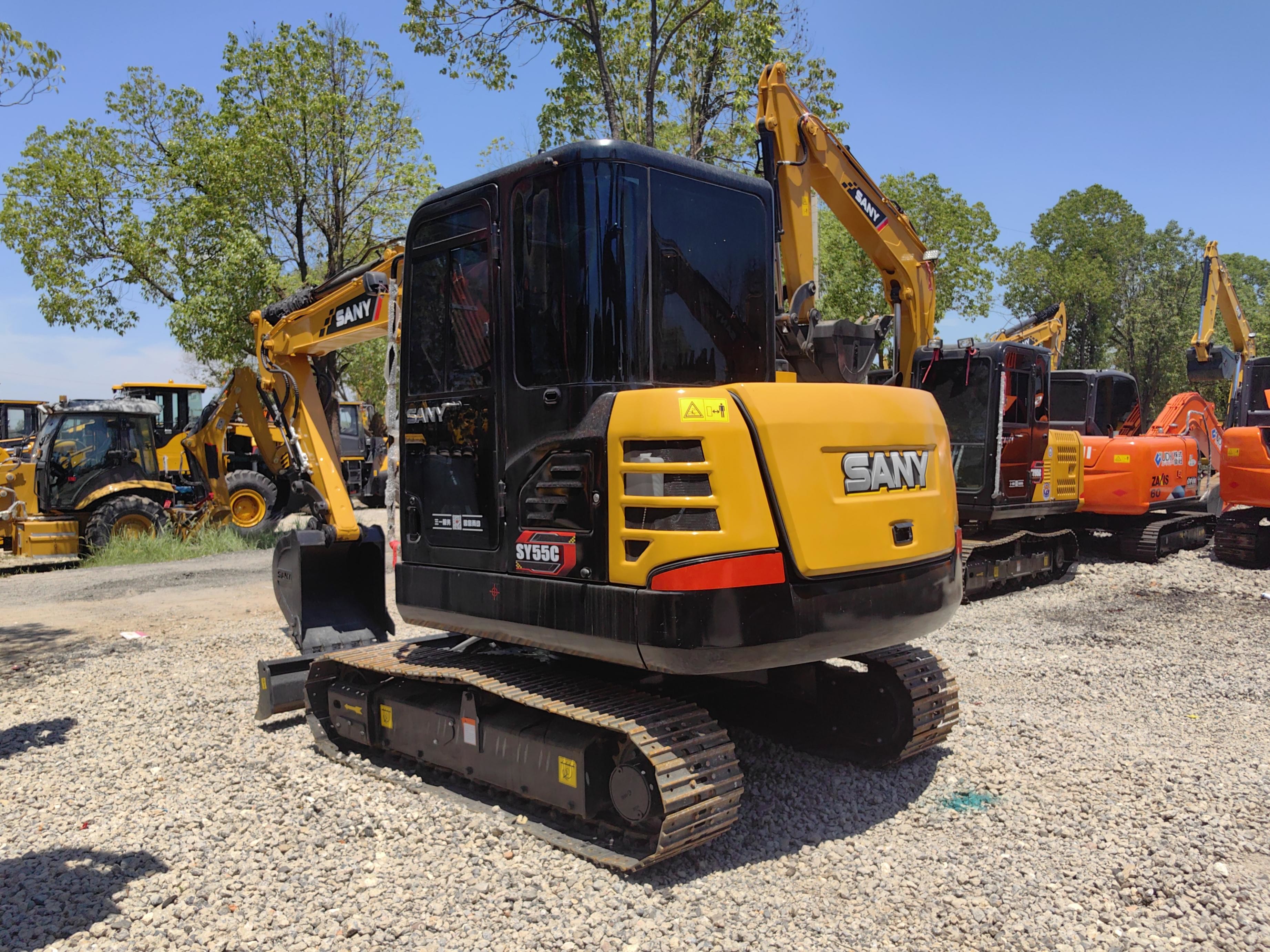 Good Quality 5 Ton Used Mini Hydraulic Crawler Excavators SANY SY55C