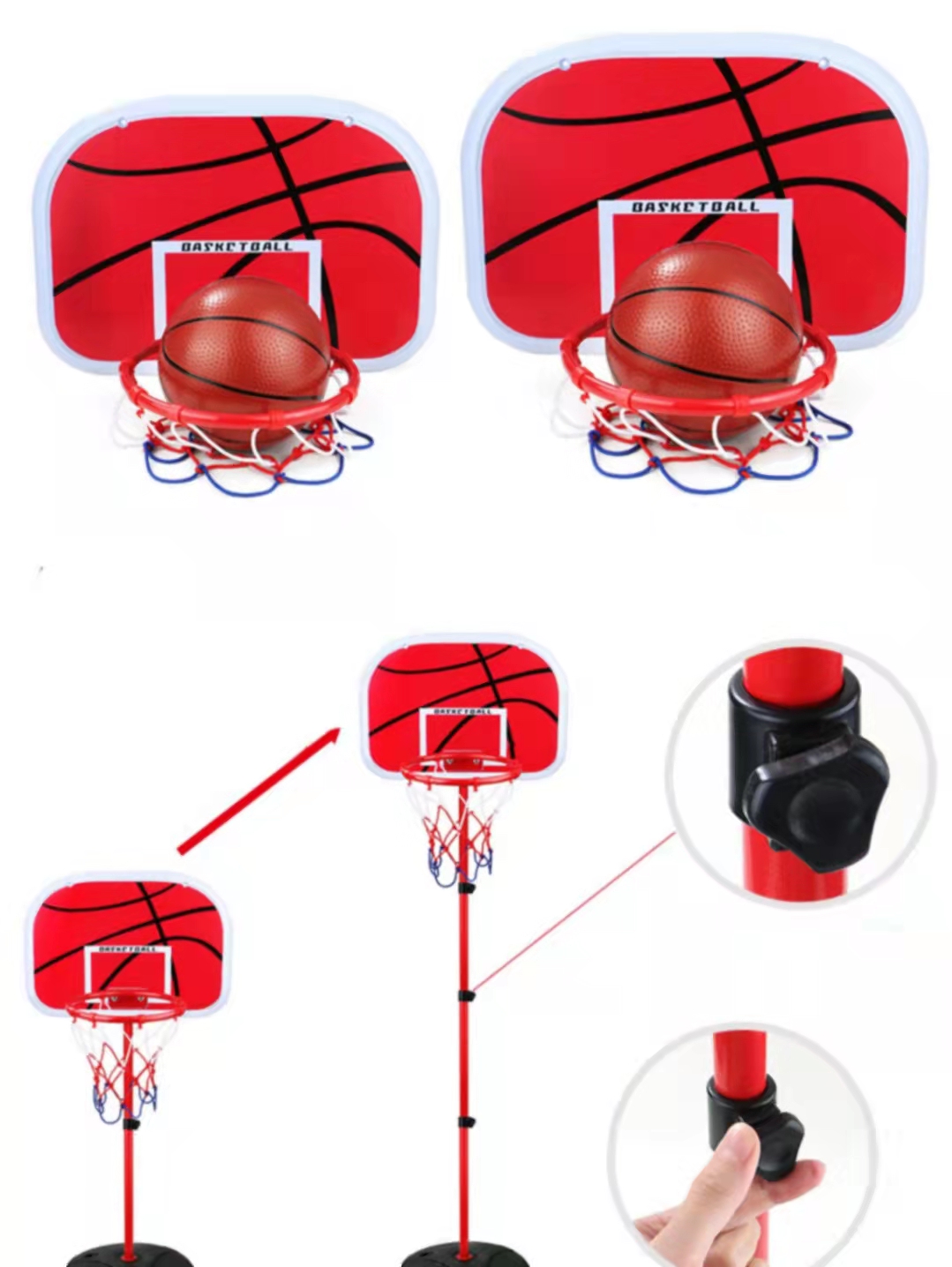 Children Iron Basketball Hoop For Indoor And Outdoor Shooting Activities