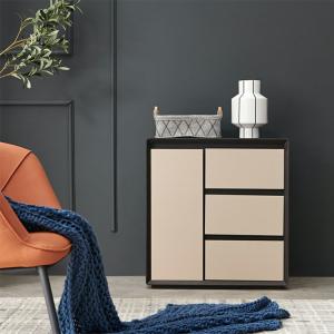 China Wooden Family Room Storage Cabinets E0E1 Rattan 2 Door Cabinet wholesale