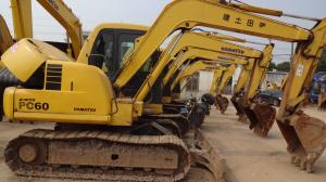China Komatsu Used MINI 6 Ton Excavator , PC60-7 Crawler Excavator wholesale