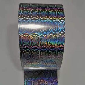 China Glitter Rainbow and Star metalized holographic Film on roll for packaging wholesale