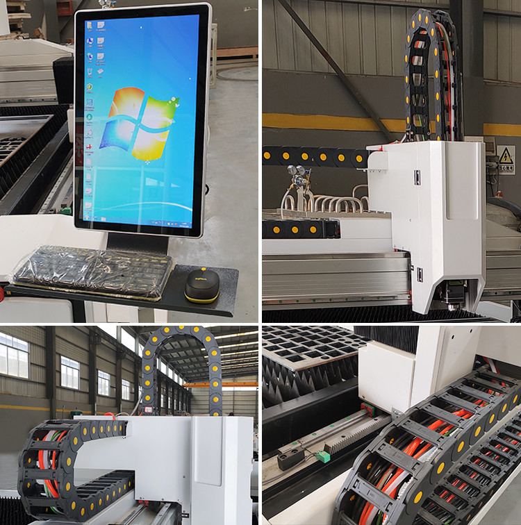1KW 1530 CNC Metal Cutting Machine Air Cooling 12 Months Warranty