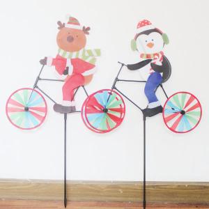 China Christmas Bicycle Yard Spinner reindeer and penguin wholesale