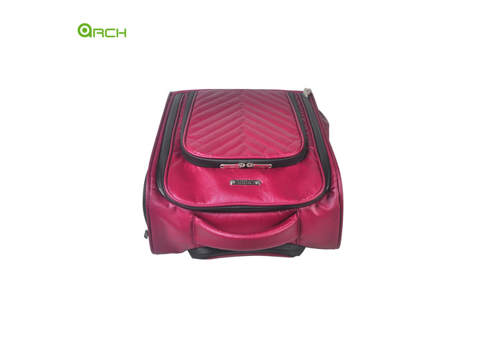 Fashion PU Trolley Underseat Luggage Bag With Side Pocket