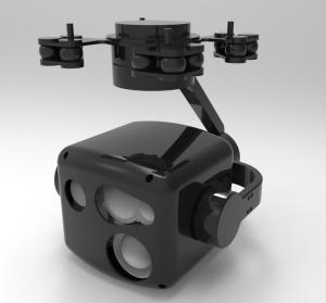 China Black Thermal Imaging Security Camera With Light Weight Uncooled Gimbal wholesale