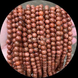 China Round Cut Gems Bead Gold Sandstone Moss Agate Tourmaline Various Crystal Healing Loose Bead Strands The Ultimate DIY Jewelry Making Essential wholesale