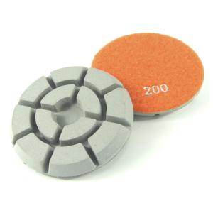 China Diamond Flexible Resin Floor Polishing Pads 5mm 3 Inch For Grinding Concrete wholesale