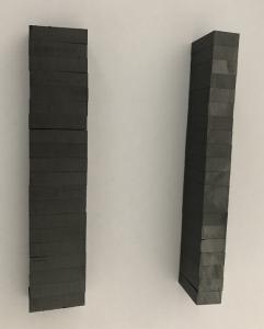 China C10 Grade Customized Small Bar Block Shape Isotropic Ferrite Magnet wholesale
