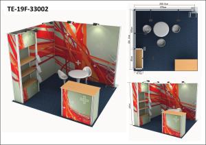 China Aluminum Frameless Custom Exhibit Booths , EZY Set Exhibition Display Stands wholesale