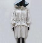 100 Lyocell Material Crochet Midi Dress Cotton Tencel Lyocell Women'S Clothing