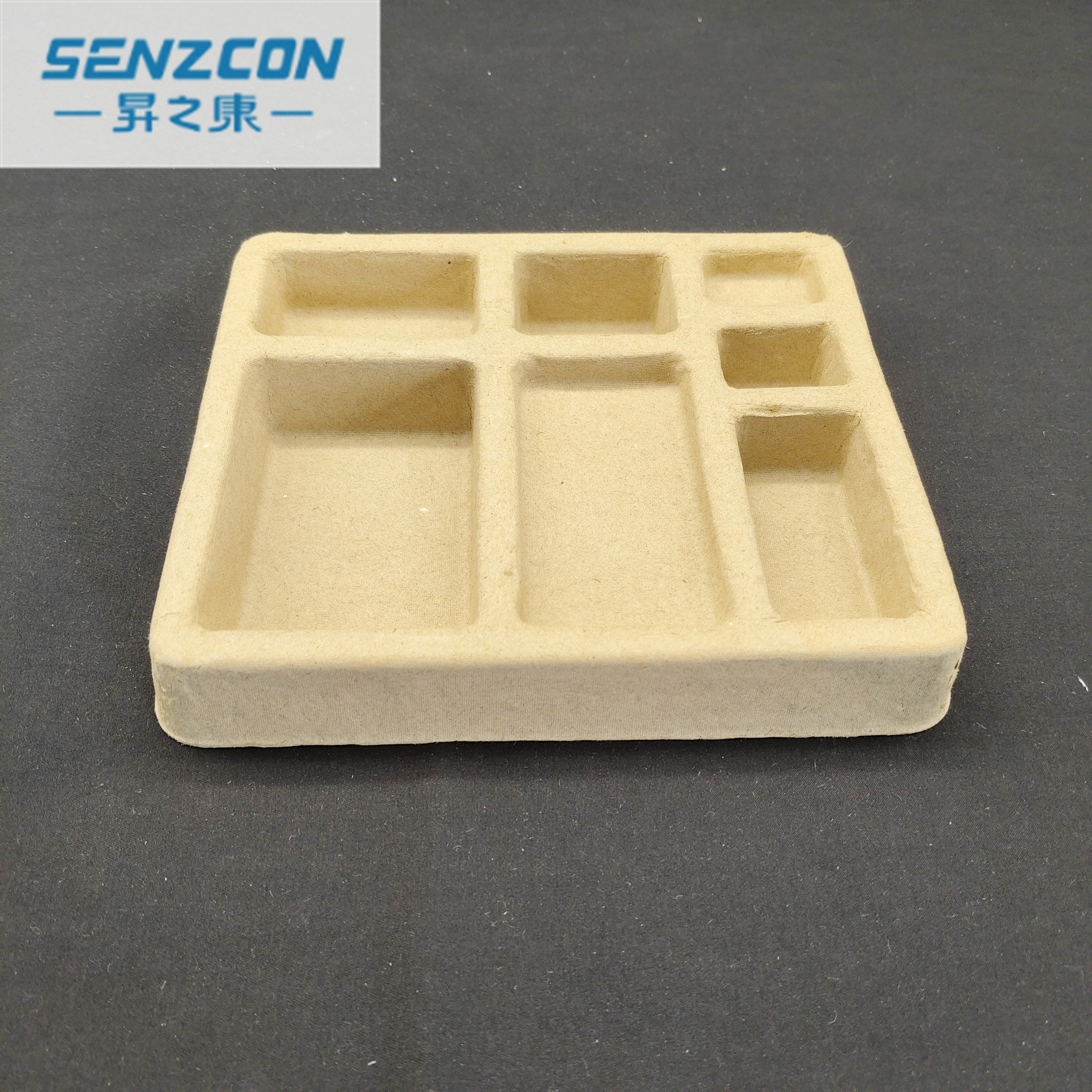 The factory customizes pulp molding product packaging, daily necessities, plant fiber bases, which are dry-pressed, environmentally friendly and