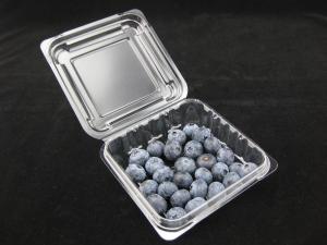 China 125g Blueberry Clamshell Plastic Packaging Boxes Impact Resistance wholesale