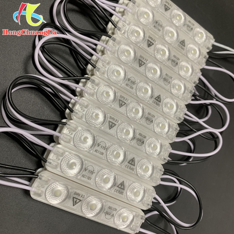 AC110V LED Injection Module 2W 2835 3 Light Lens led module For Channel Letter