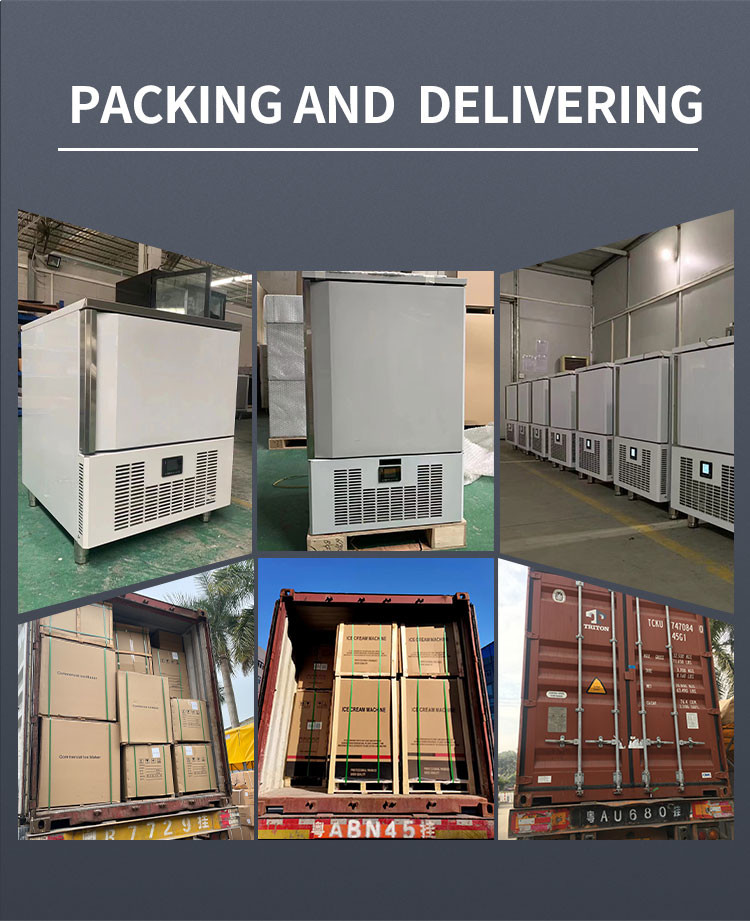 Stainless Steel Blast Freezer Chiller Rapidly Freezing Commercial Food Blast Chiller