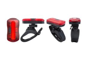 China CR2032 Bike Rear Tail Light COB Red LED 8 Lumen Bike Laser wholesale