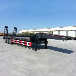 China Excavator Transport 100T Triaxle Gooseneck Low Bed Trailer wholesale