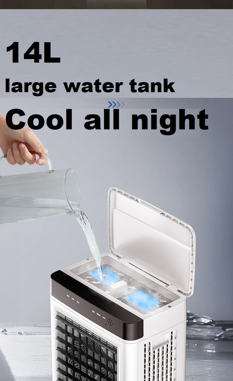 Indoor and Outdoor 14L Capacity Customized Air Cooler with Electric Power Source