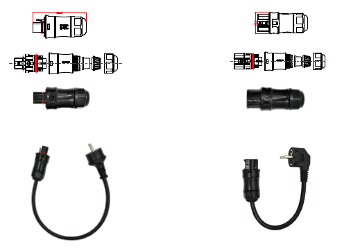 16A 32A Single Phase Ev Charger 11KW Portable Ev Charger Electric Vehicle Car Charger Type 2 toType 2 for Electric Vehicle