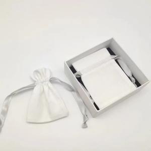 China Gold Foil Drawstring Gift Pouches Shipping Jewelry Packaging Bag With Logo wholesale
