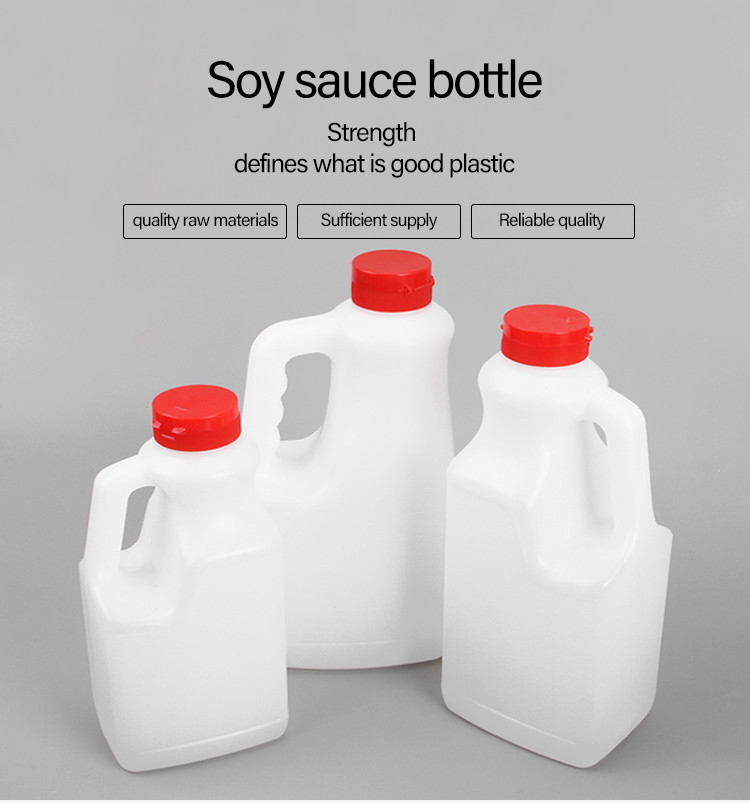 PE plastic seasoning bottle white 1000ml 1100ml 1600ml 1900ml 2000ml soy sauce bottle sesame oil and vinegar bottle