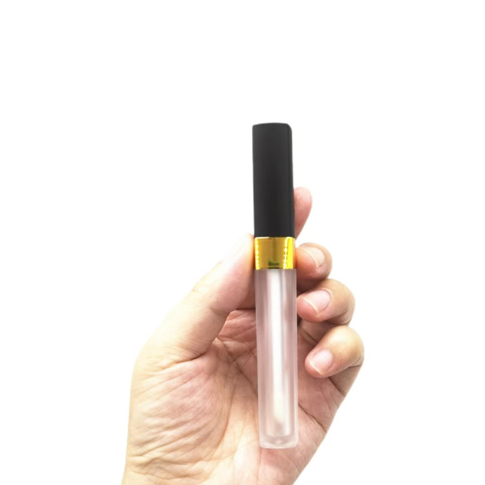 Slender Square Lip Glaze Tube Custom Color for Flawless Cosmetics Contouring