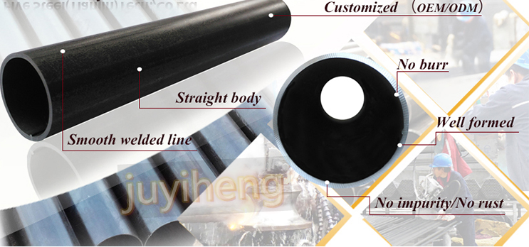 Stpy 400 ERW Carbon Steel Pipe 20 Inch 42 Inch ERW Round Steel Tube