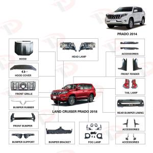 China Upgrade To Land Cruiser Truck Accessories Prado 2014 To 2018 wholesale