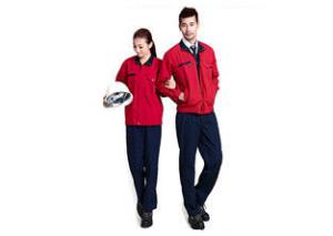 China Red Durable Industrial Work Uniforms Long Sleeve , Workwear For All Industries wholesale