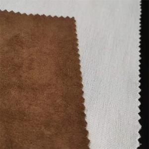 China 200gsm 75d Polyester Suede Fabric 150CM Bonded By The Yard wholesale